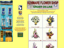 Tablet Screenshot of kenmareflowershop.com